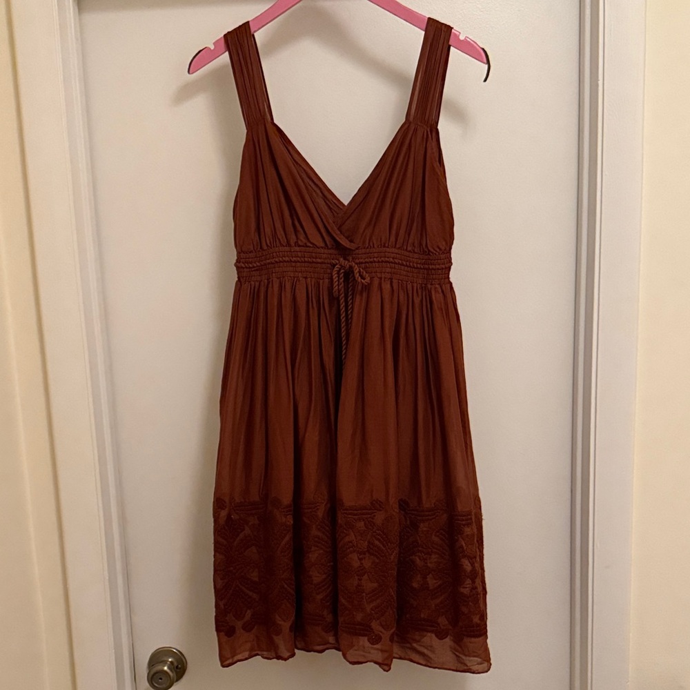 Banana Republic Rust Midi Dress